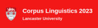 Logo for Corpus Linguistics 2023 Conference