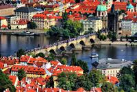 View of the city of Prague