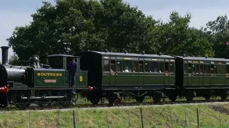 Photograph of steam train