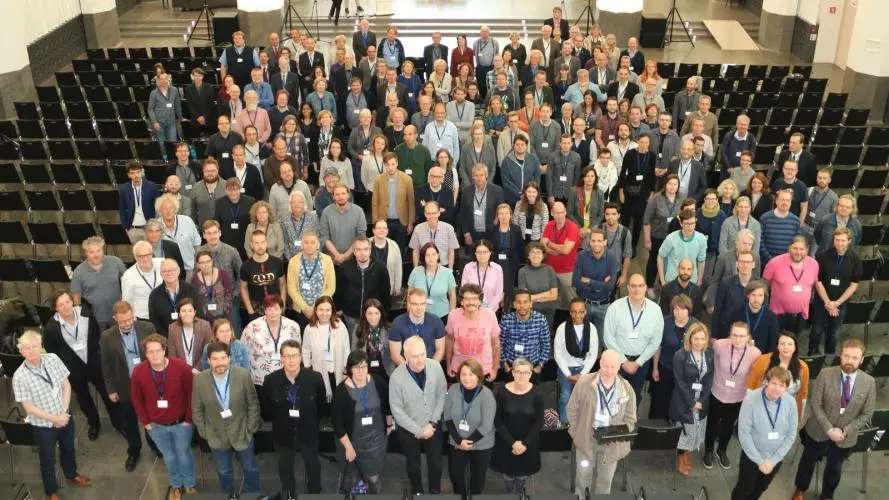 Photo of participants at a CLARIN conference