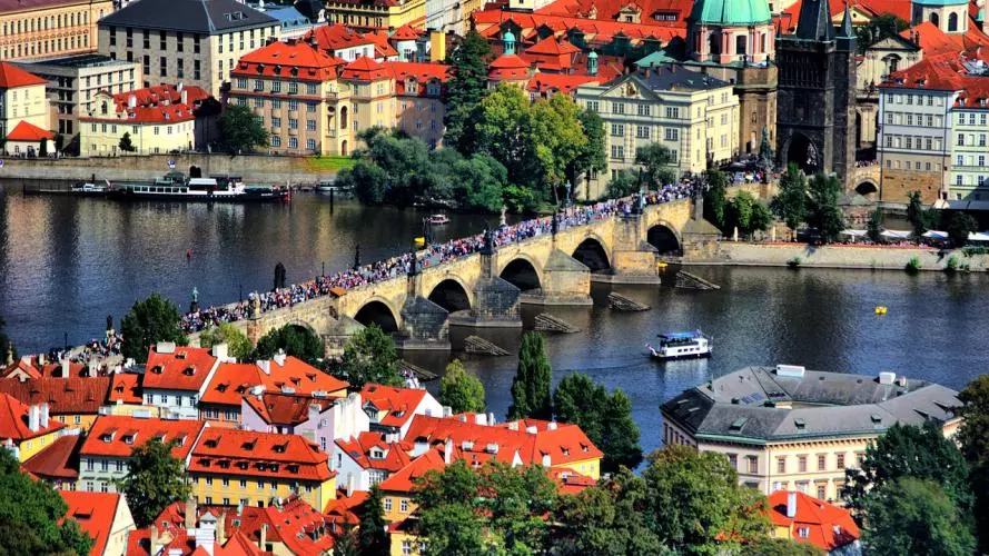 View of the city of Prague