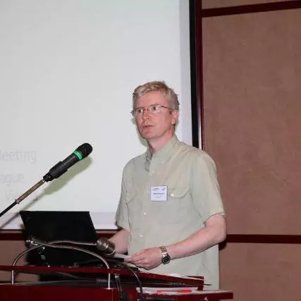 Photograph of Martin Wynne giving a presentation