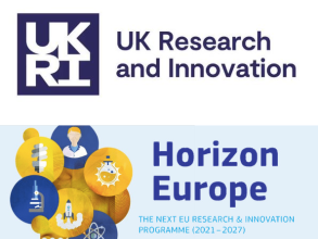 UKRI and Horizon Europe logos alongside each other