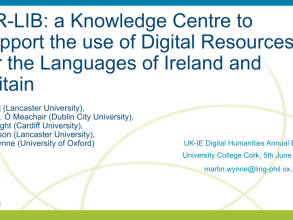 Image of title slide for the presentation